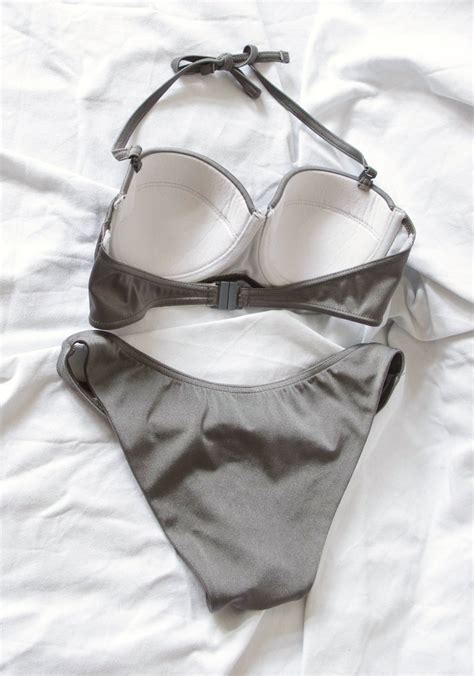 Asos Shiny Pinup Retro Bikini Gr M C Balconette ASOS Y K Bratz Er High Leg Cut