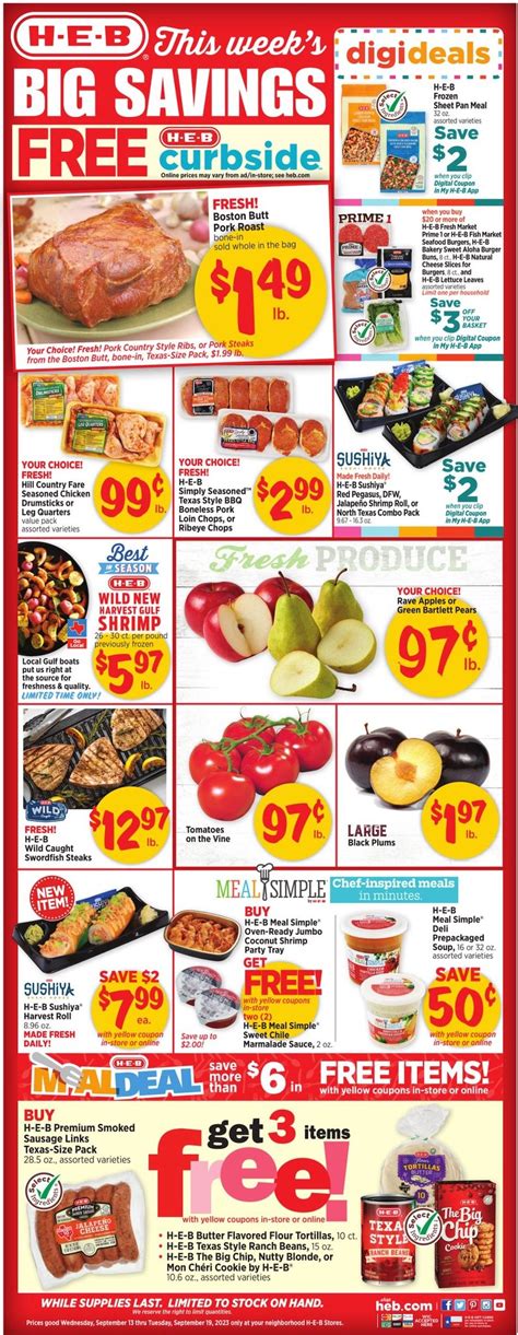 Heb Weekly Ad Sep 13 19 2023 Weeklyads2