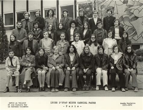 Photo de classe 2nd C 1971 1972 de 1972 Lycée Gabriel Fauré Copains