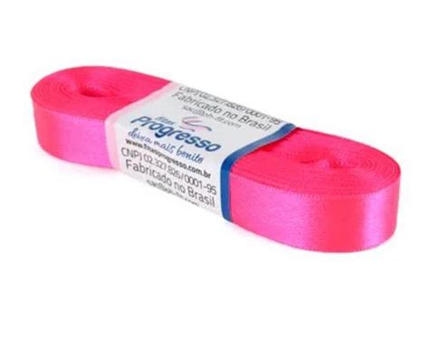 Fita de Cetim Progresso 15mm nº3 10m Cor 279 Rosa Cítrico 01