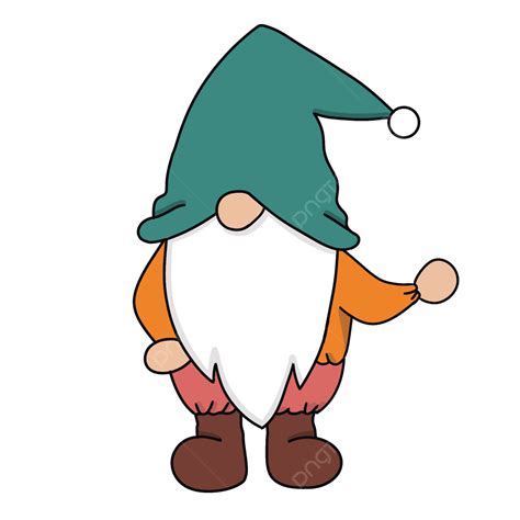 Green Hat Gnome Gnome Draft Gnome Illustration Png Transparent