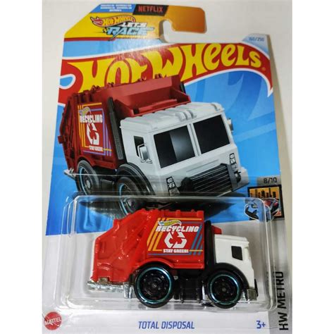 Hot Wheels Let S Race TOTAL DISPOSAL HW METRO 8 10 Lote J 2024 Mattel 1 64 Shopee Brasil