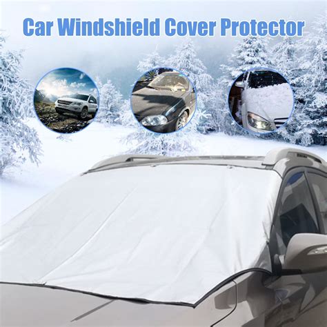 Car Windshield Snow Cover Wiper Visor Frost Protector For All Weather