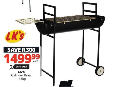 Lks Cylinder Braai 48kg Offer At Checkers