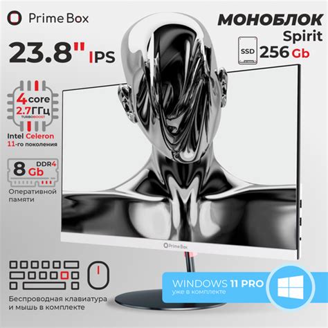 23.8" Моноблок Prime Box Spirit (Intel Celeron N5095 (2 ГГц), RAM 8 Гб ...