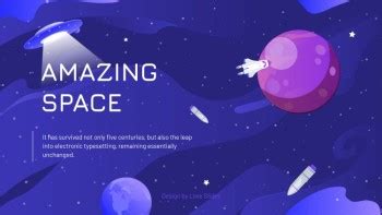 Purple Amazing Space | Free Google Slide Theme