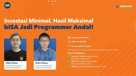 Investasi Minimal Hasil Maksimal Bisa Jadi Programmer Andal Youtube