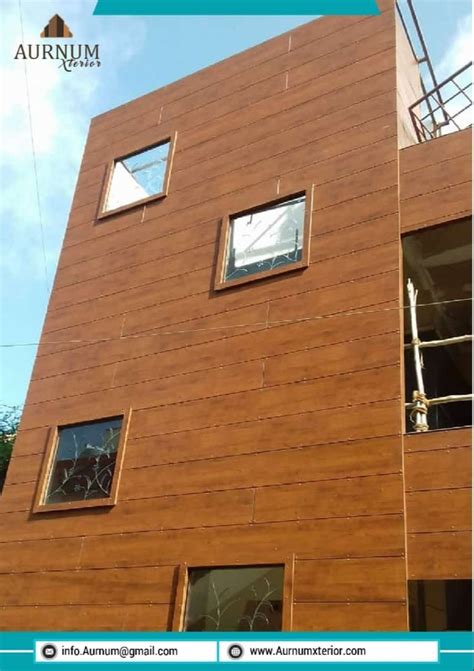 Wooden And Marbel American Elm Exterior Hpl Cladding Thickness Mm To