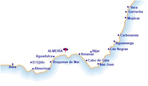 Mapa De Almeria Costa | Mapa