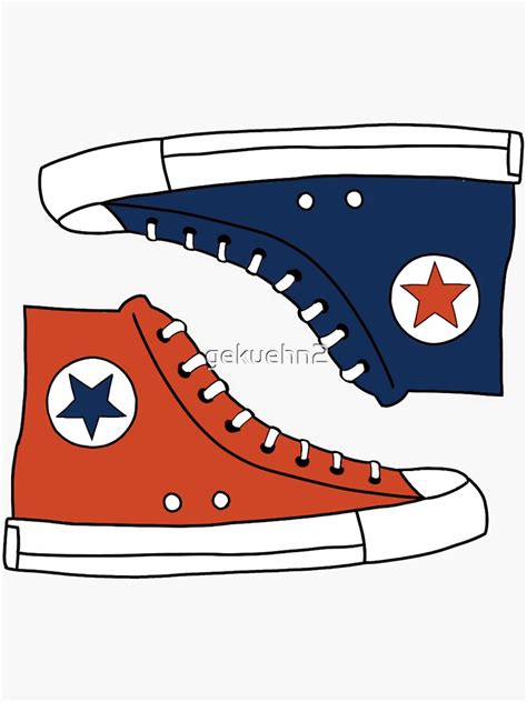 Illini Shoes Sticker Sticker For Sale By Gekuehn2 Redbubble