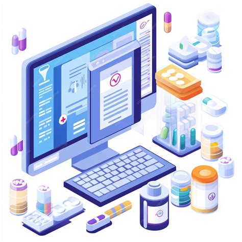 A detailed view of a prescription management system integrated into an