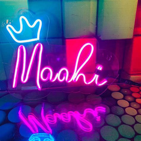 Customised Name Neon Light Vignette Store