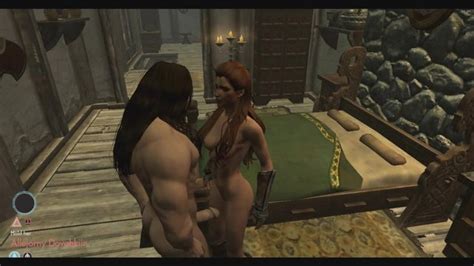 Sex In A Brothel With A Long Haired Prostitute In The Porn Game Skyrim