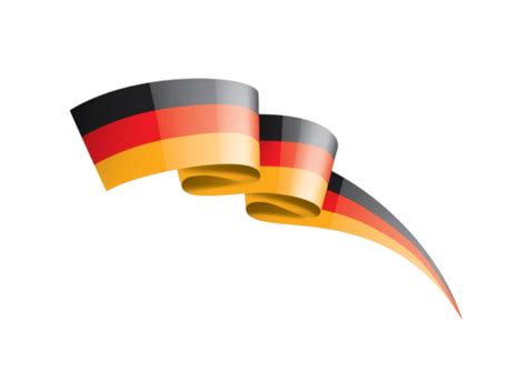 German Flag Ribbon Vector Germany Flag Ribbon Png Transparent