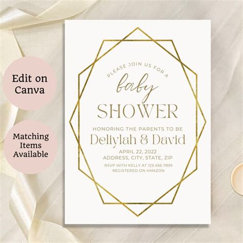 Nude Baby Shower Invitation Etsy