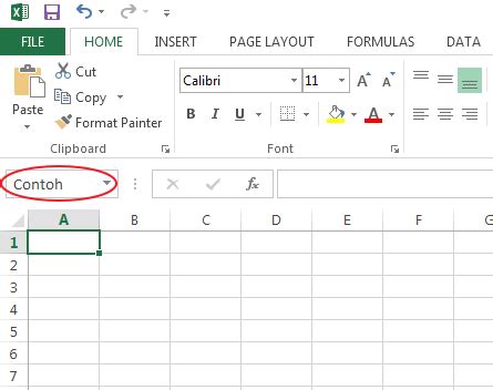 Pengertian Row Column Cell Dan Range Di Excel Excel Pemula