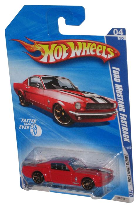 Hot Wheels Faster Than Ever Red Ford Mustang Fastback Toy Car Walmart