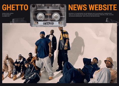 GHETTO RU News Website Redesign Behance