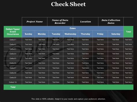 Check Sheet Ppt Powerpoint Presentation Infographics File Formats