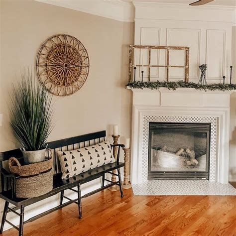 Black Candlesticks On White Fireplace Mantel Soul Lane