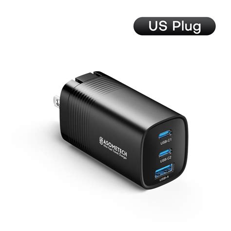 Asometech W Gan Usb Type C Charger Pd Qc Pps Fast Charge For