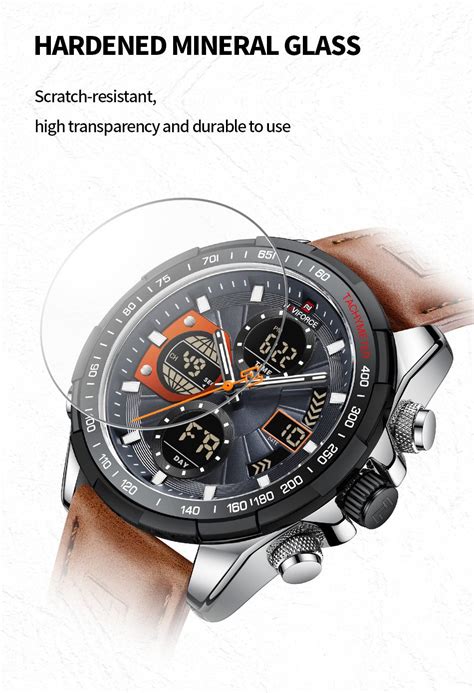 Overfly Naviforce Analog Digital Dual Time Chronograph Watch