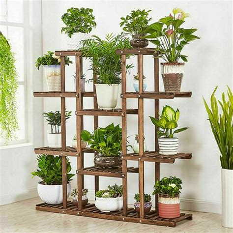 Arlmont Co Alessandro Rectangular Multi Tiered Solid Wood Plant