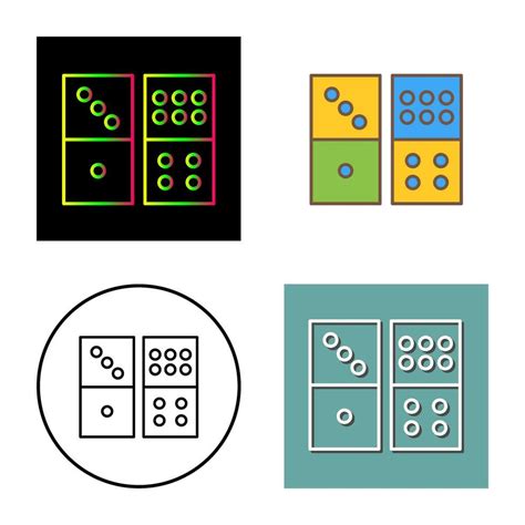 Domino Game Vector Icon Vector Art At Vecteezy