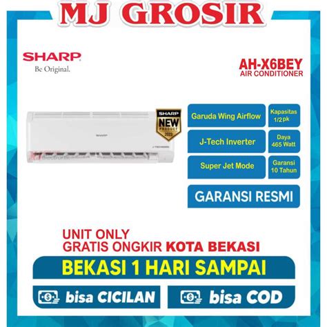 Jual AC SHARP AH X 6 BEY 1 2 PK J TECH INVERTER UNIT ONLY Shopee