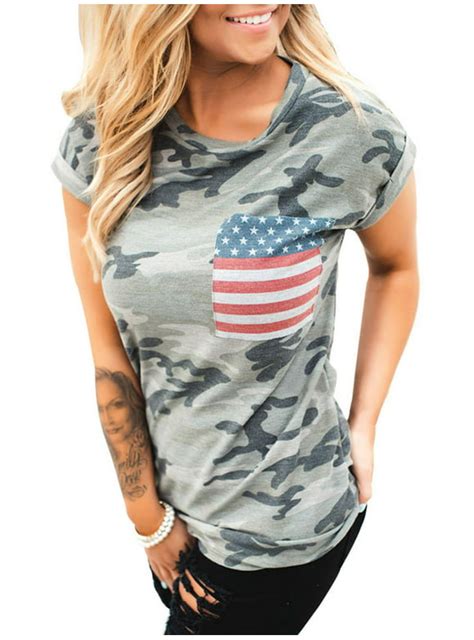 Size Womens Patriotic Tops