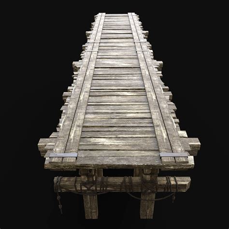 Wooden Bridge Collection D Model By Enterables