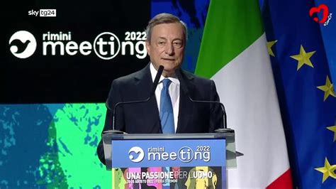 Meeting Di Rimini Il Discorso Di Draghi Video Sky