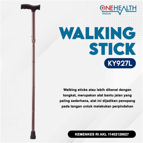 Jual Tongkat Lipat Kaki 1 Kruk Alat Bantu Jalan Walking Stick Orang