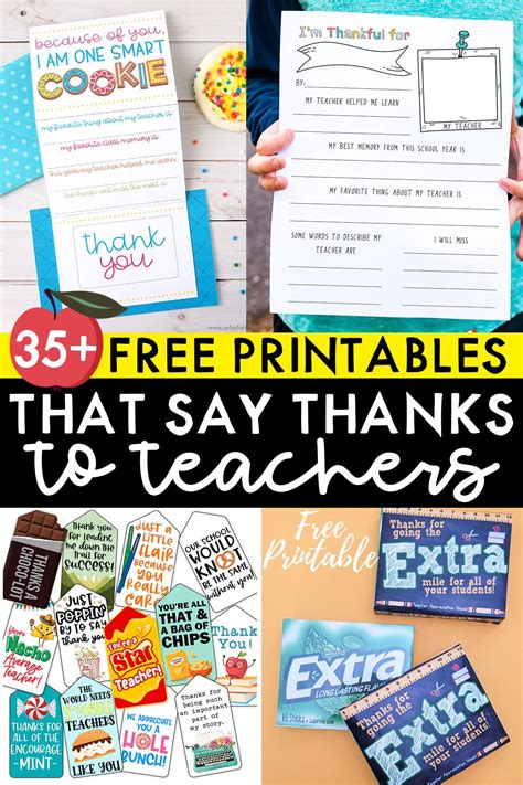 teacher appreciation printables free 5