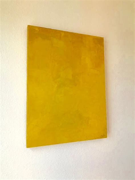 Yellow Abstract Painting 18 X 24 Acrylic Original Art Wall Decor