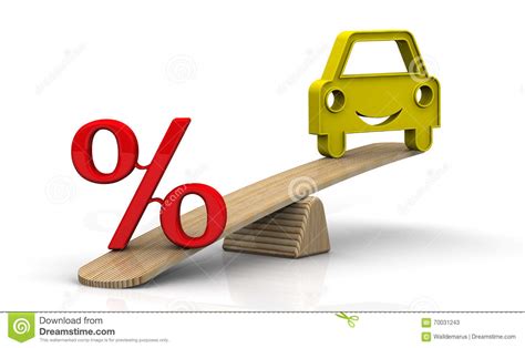 interest rate   car loan concept stock illustration