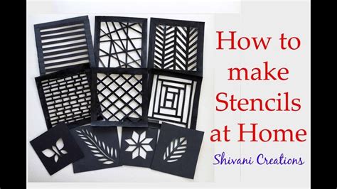 How To Make Stencils At Home Handmade Stencils For Craft Free Stencils Printables Stencils