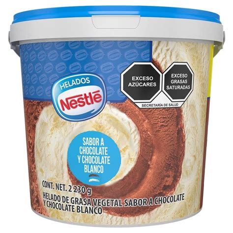 Helado Nestlé sabor chocolate y chocolate blanco 2 230 g Walmart