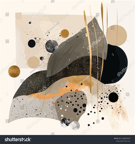 Abstract Beige Nude Watercolor Background Stains Stock Vector Royalty Free 2266810875