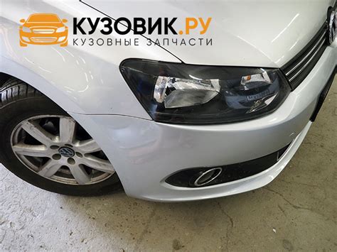 Обзор: Бампер передний в цвет кузова Volkswagen Polo 5 (2009-2014 ...