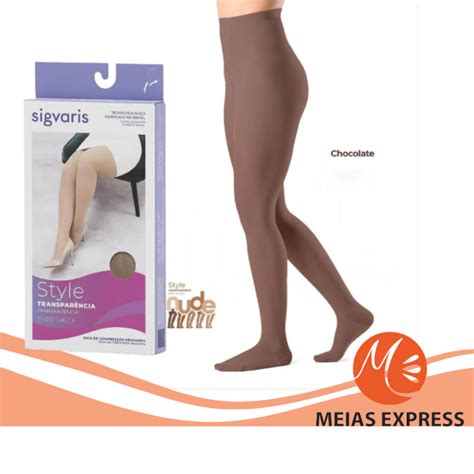 Meia Sigvaris Ever Sheer Nude Mmhg Meia Cal A Chocolate Shopee Brasil