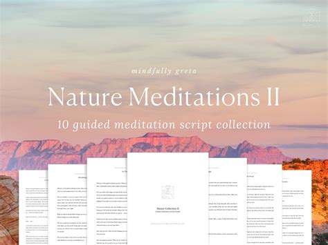 Nature Meditations Guided Meditation Script Collection Guided