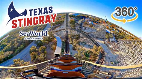 Vr Texas Stingray Roller Coaster On Ride Back Row Pov Seaworld San