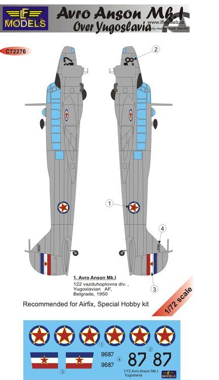 Avro Anson Mk I Over Yugoslavia For Airfix Special Hobby LF Models