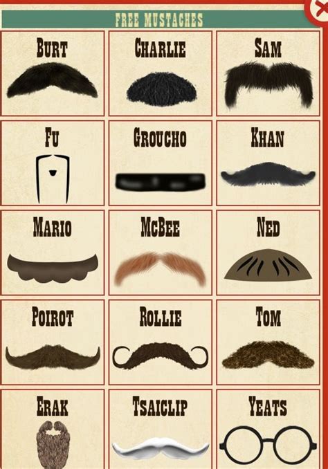 cool mustache names  kelly duppstadt blog