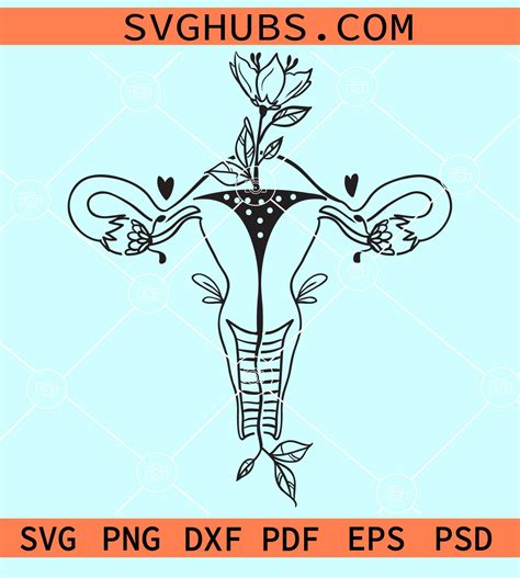 Uterus Svg Floral Uterus Feminist Svg Cut File Porn Sex Picture