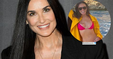 Demi Moore Pozuje Si W Sk Pym Bikini Pochwali A Si Smuk Sylwetk Pomponik Pl