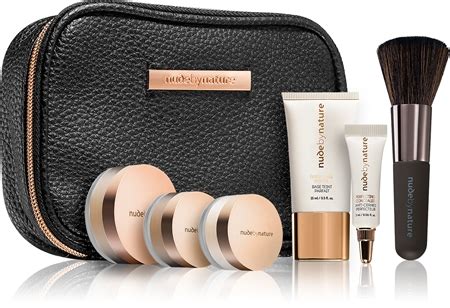 Nude By Nature Complexion Essentials Starter Kit Coffret Cadeau Pour Femme Rose Beige Notino Be