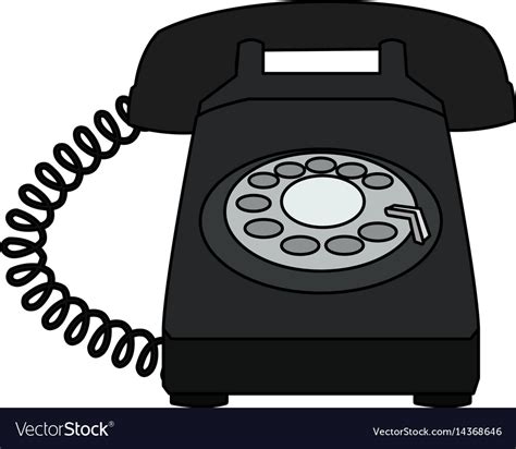 Landline telephone icon image Royalty Free Vector Image