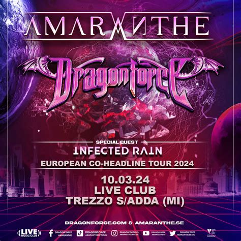 Amaranthe E Dragonforce Marzo Live Music Club Trezzo Mi